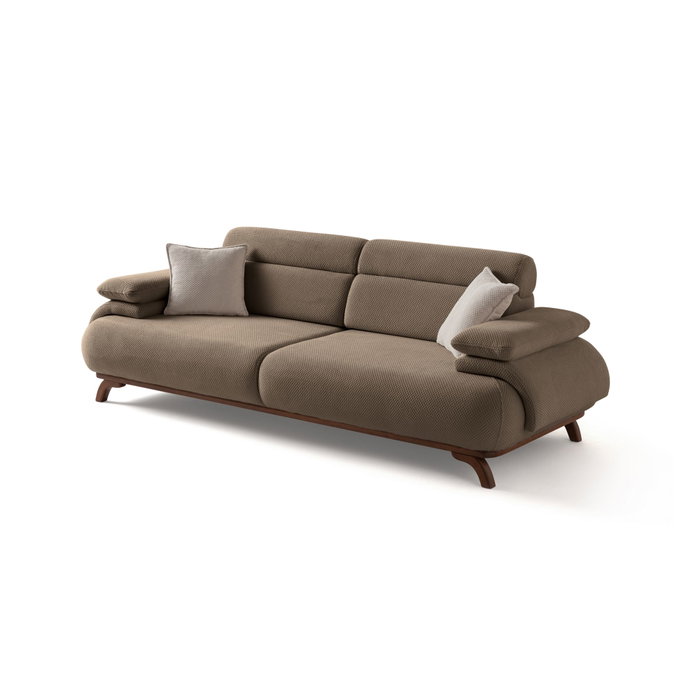 Atelier Del Sofa Bonjo Walnut - Earth Sofá de 3 plazas Atelier Del Sofa Bonjo Walnut - Earth Sofá de 3 plazas